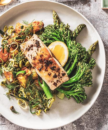 barramundi brown butter sauce