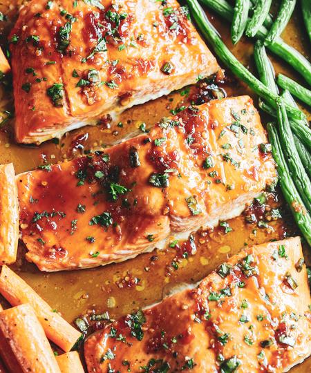 ginger soy glazed salmon