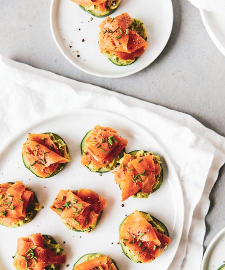 smoked salmon avocado cucumber